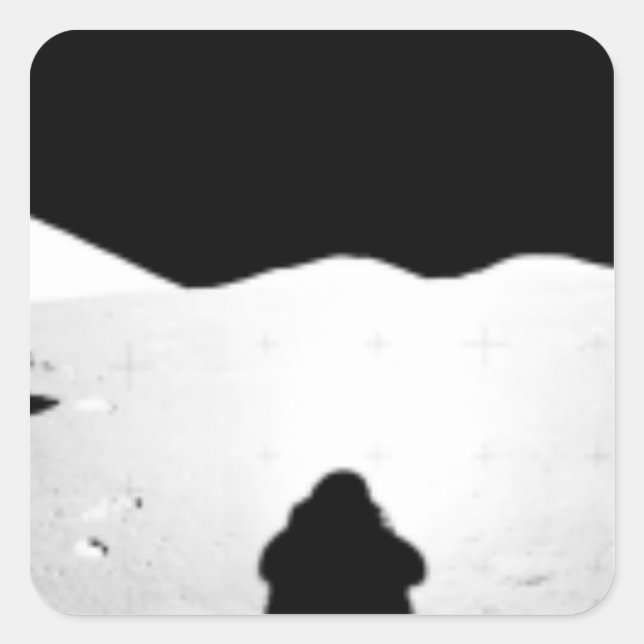 Sticker Carré Apollo 17 panorama assemblé 2 (Devant)