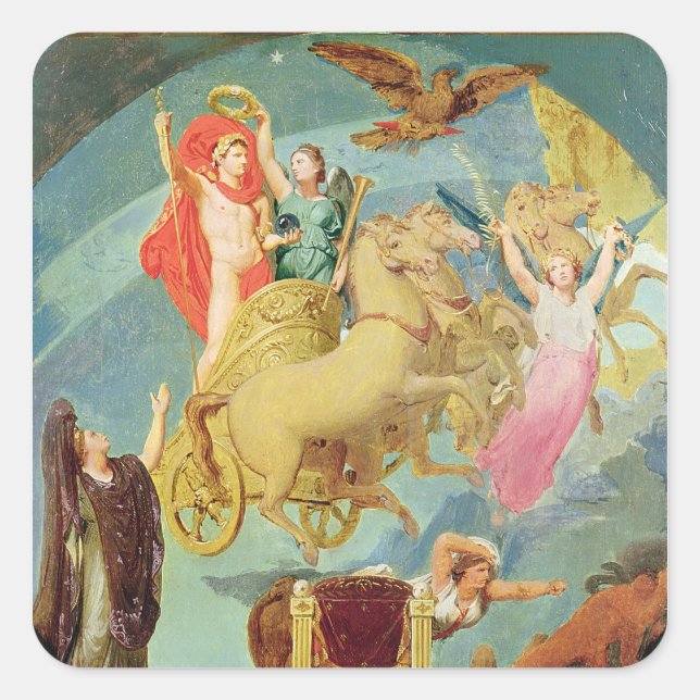 Sticker Carré Apothéose de Napoléon I 1853 (Devant)
