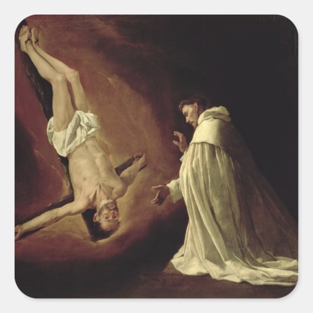 Sticker Carré Apparence de Saint Pierre à Saint Pierre Nolasco (Devant)