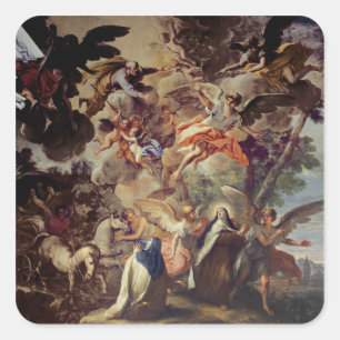 Sticker Carré Apparition de saint Joseph à saint Thérèse