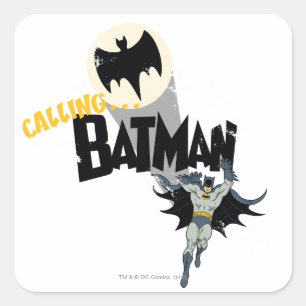 Sticker Carré Appel de Batman Graphic