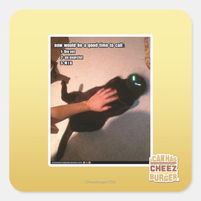 Sticker Carré Appel MIB (Devant)