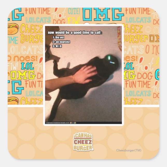 Sticker Carré Appel MIB (Devant)