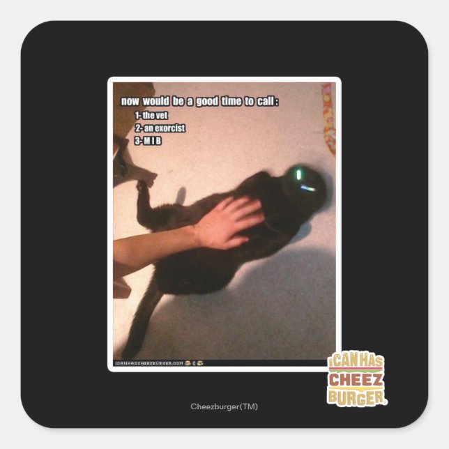 Sticker Carré Appel MIB (Devant)