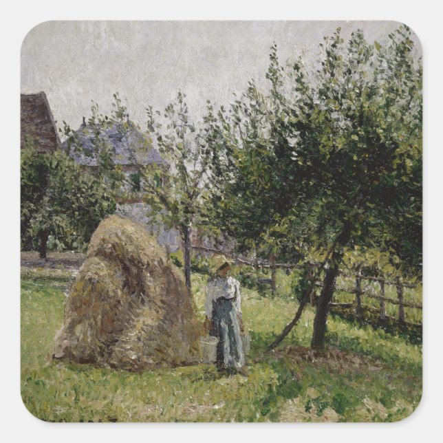 Sticker Carré Apple Trees | Sunny Morning (Devant)