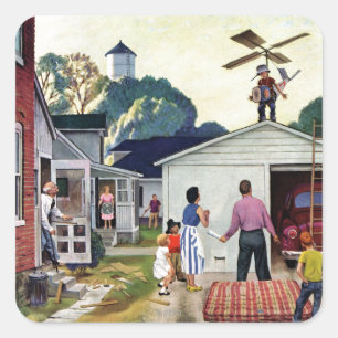 Sticker Carré Apprendre à voler