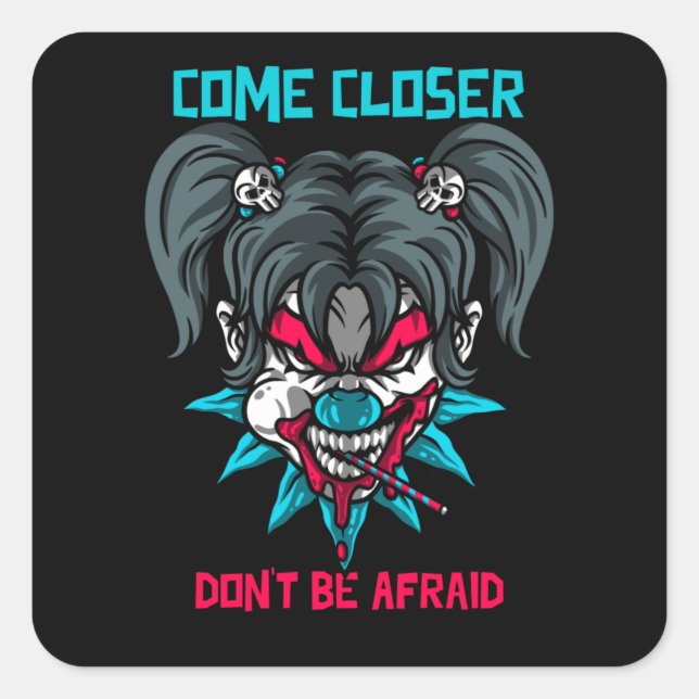 Sticker Carré Approchez-vous, n'ayez pas peur (Devant)