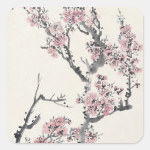 Sticker Carré Apricot