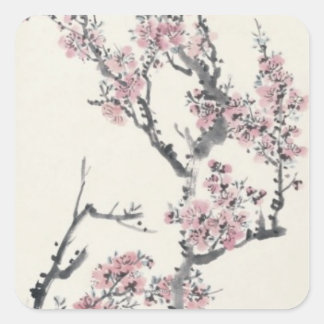 Sticker Carré Apricot