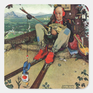 Sticker Carré April Fool, 1945