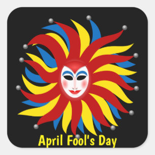 Sticker Carré April Fool's Day des farces