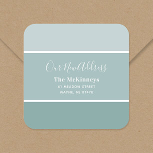 Sticker Carré Aqua Paint Swatch Nouvelle adresse