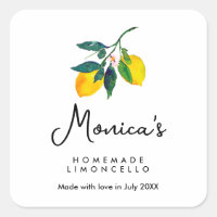 Aquarelle Citron fait maison Limoncello Lemoncello
