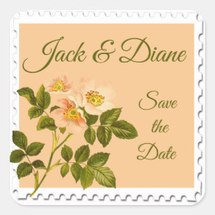 Sticker Carré Aquarelle de la tige