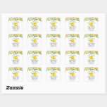 Sticker Carré Aquarelle Floral Lemons Limoncello Mariage Petit<br><div class="desc">Elégante Aquarelle Jaune Flore Vert Citrons Fabriqué maison Limoncello Mariage Merci Petits Autocollants</div>
