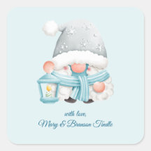 Aquarelle mignonne Vintage Noël hiver Gnome