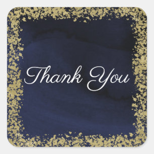 Sticker Carré Aquarelle moderne Moody Maroon & Gold Mariage