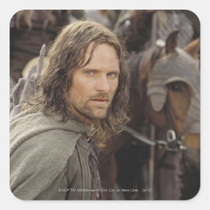 Sticker Carré Aragorn avec cheval