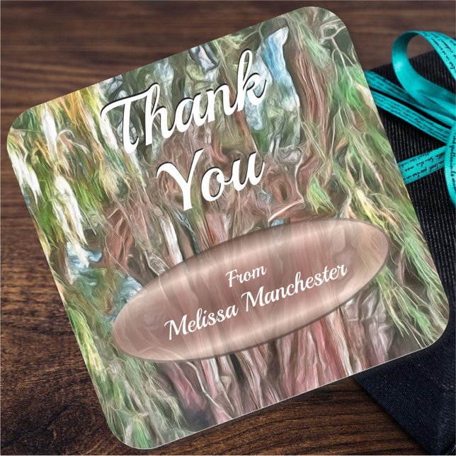 Sticker Carré Arbre de Tule Merci Oaxaca OAX1 (Créateur téléchargé)