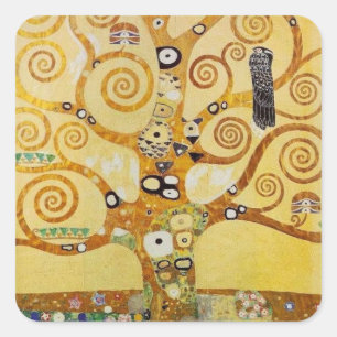 Sticker Carré Arbre d'or de la vie Art – Art nouveau Klimt