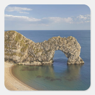 Sticker Carré Arc de Durdle Door, patrimoine mondial de la côte