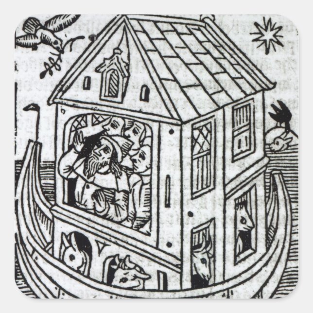 Sticker Carré Arche de Noé (Devant)