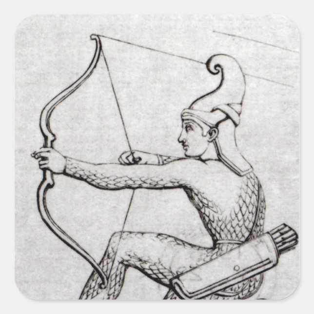 Sticker Carré Archer (Devant)