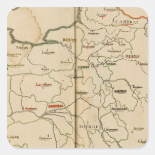 Sticker Carré Archevechez, Evechez, France 2