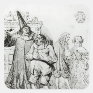 Sticker Carré Argan et Monsieur Purgon