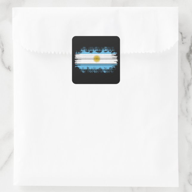Sticker Carré Argentina flag (Sac)