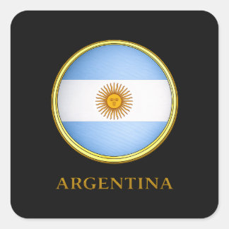 Sticker Carré Argentine - Drapeau de l'Argentine