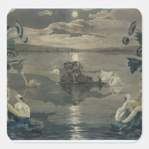 Sticker Carré Arion's Sea Journey, 1809