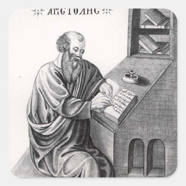 Sticker Carré Aristote (Devant)