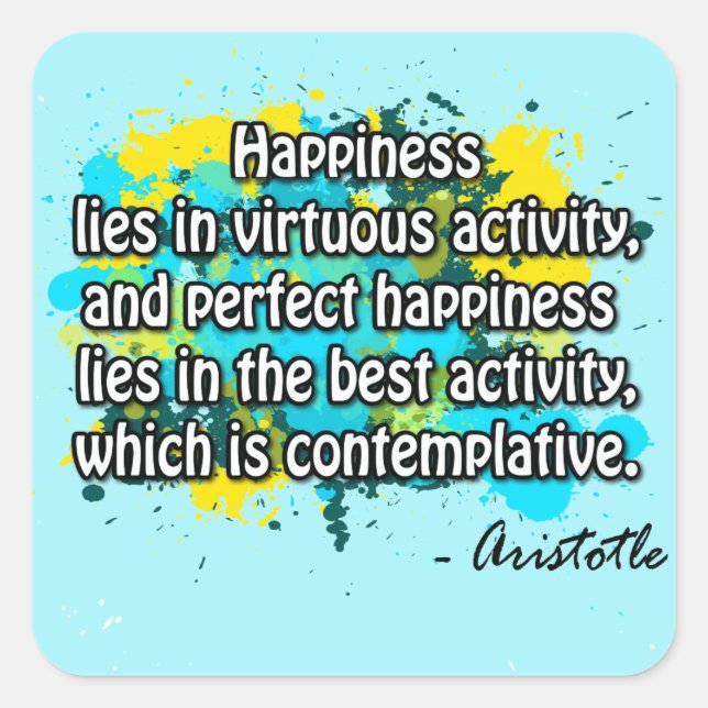 Sticker Carré Aristote (Devant)