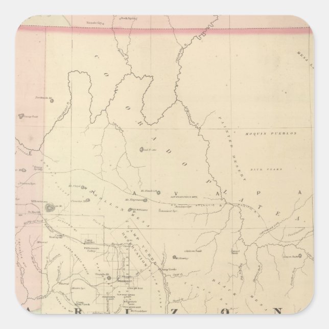 Sticker Carré Arizona (Devant)