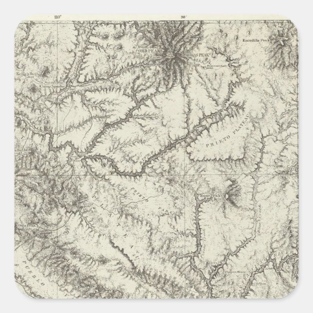 Sticker Carré Arizona 4 (Devant)