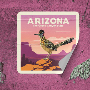 Sticker Carré Arizona vintage