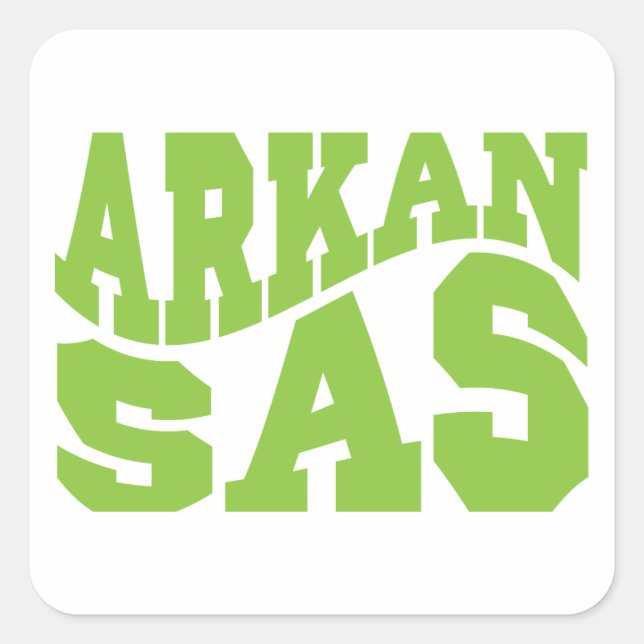 Sticker Carré Arkansas (Devant)