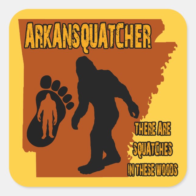 Sticker Carré Arkansquatcher (Devant)