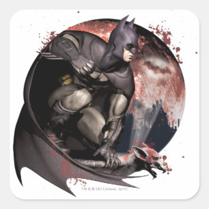 Sticker Carré Arkham City Batman Moon
