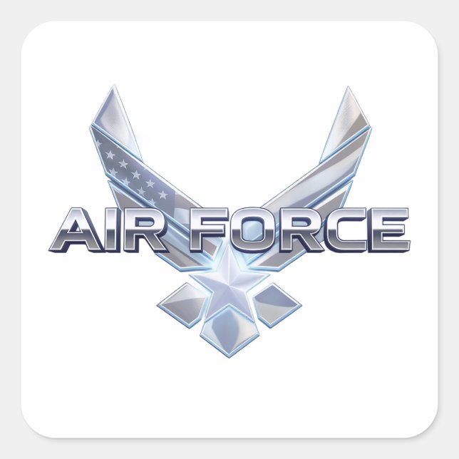Sticker Carré Armée de l'Air (USAF) (Devant)