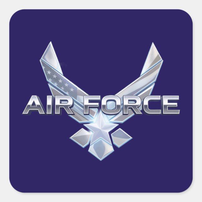 Sticker Carré Armée de l'Air (USAF) (Devant)