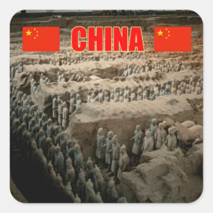 Sticker Carré Armée de terre de CHINE