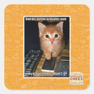 Sticker Carré Armée des robots malfaisants