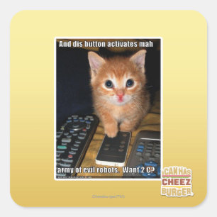 Sticker Carré Armée des robots malfaisants