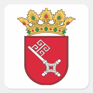 Sticker Carré Armoiries de Brême