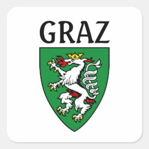 Sticker Carré Armoiries de Graz - AUTRICHE
