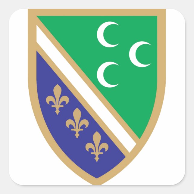 Sticker Carré Armoiries de Grb Sandžaka, Sandžak (Devant)