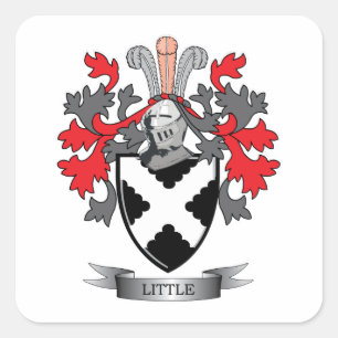 Sticker Carré Armoiries de Little Family Crest