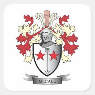 Sticker Carré Armoiries de McCall Family Crest